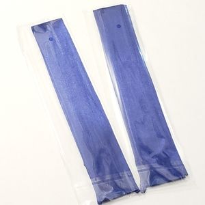 ⤵️⤵️2pcs Solid Blue Navy Design Satin Scarves